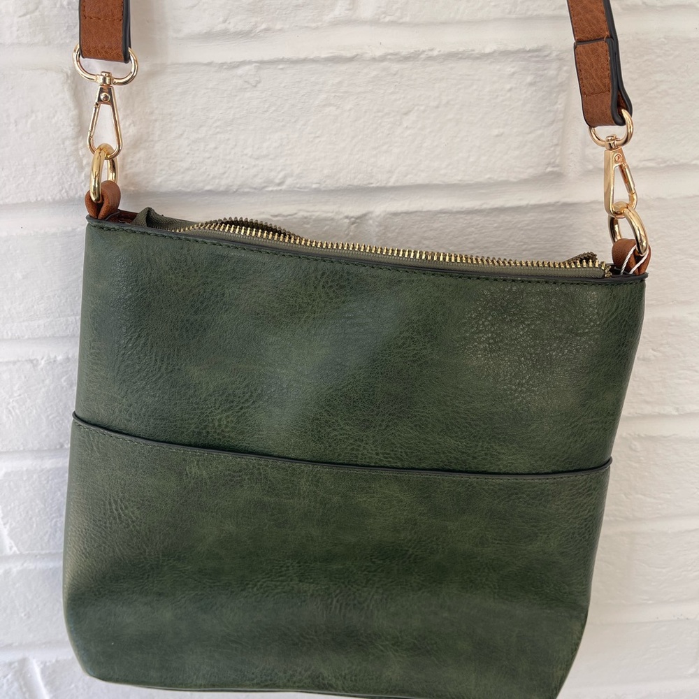 Green Leather Shoulder Bag